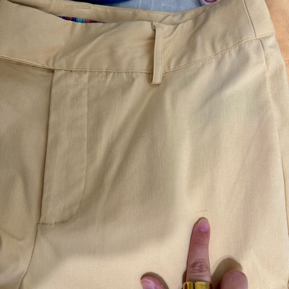 NWOT! Urban Outfitters Butter Yellow Straight Leg High Rise Trouser Pants Sz 10 - Picture 10 of 10